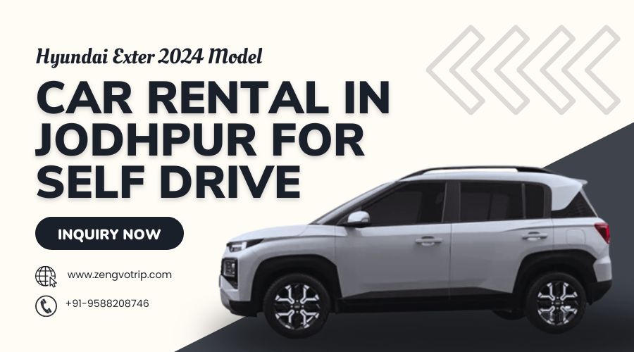 hyundai exter car on rent in jodhpur for self drive by zengvotrip