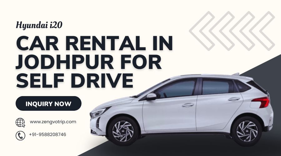 hyundai i20 car on rent in jodhpur for self drive by zengvotrip